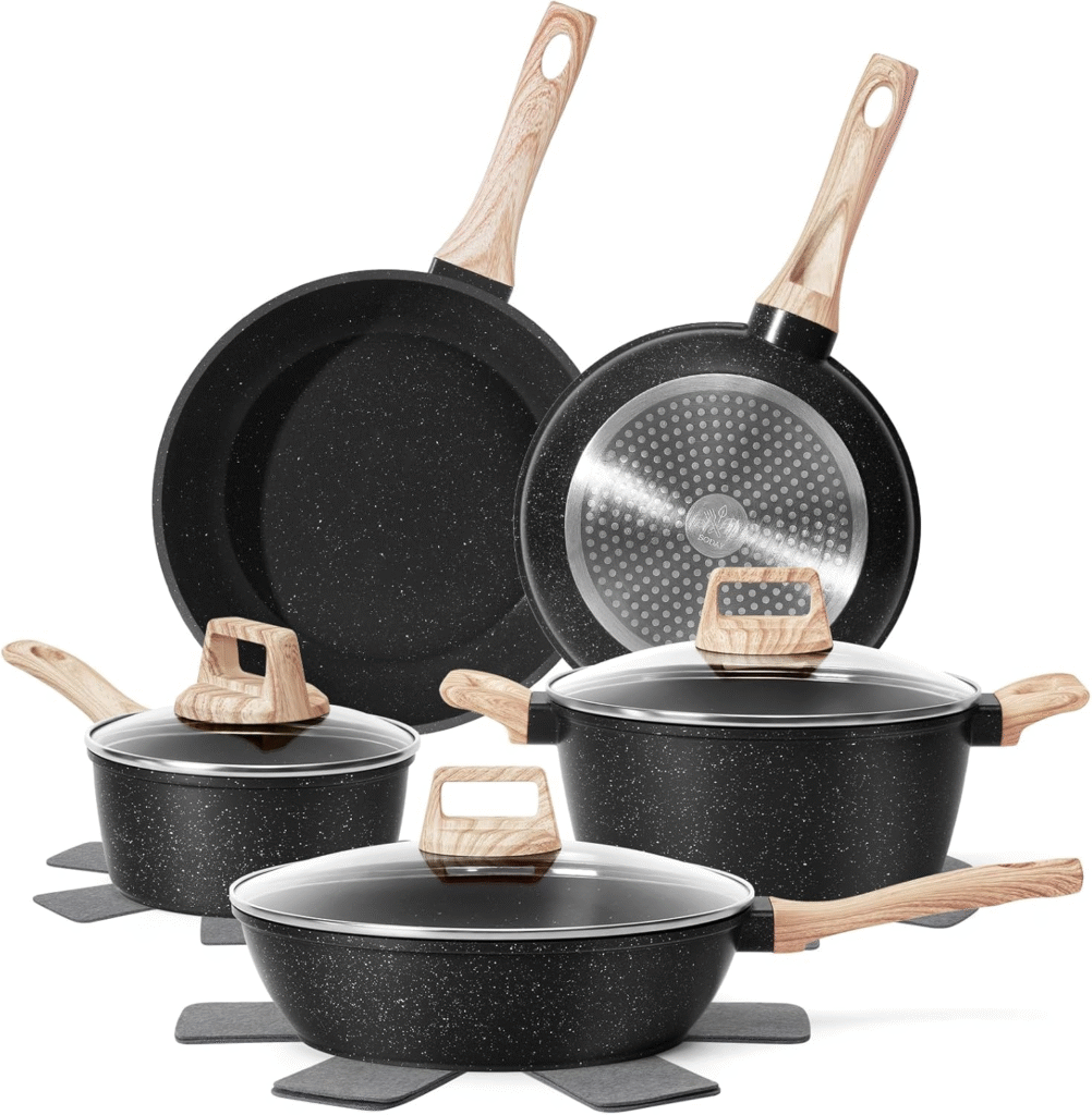 SODAY Nonstick Pots and Pans Set